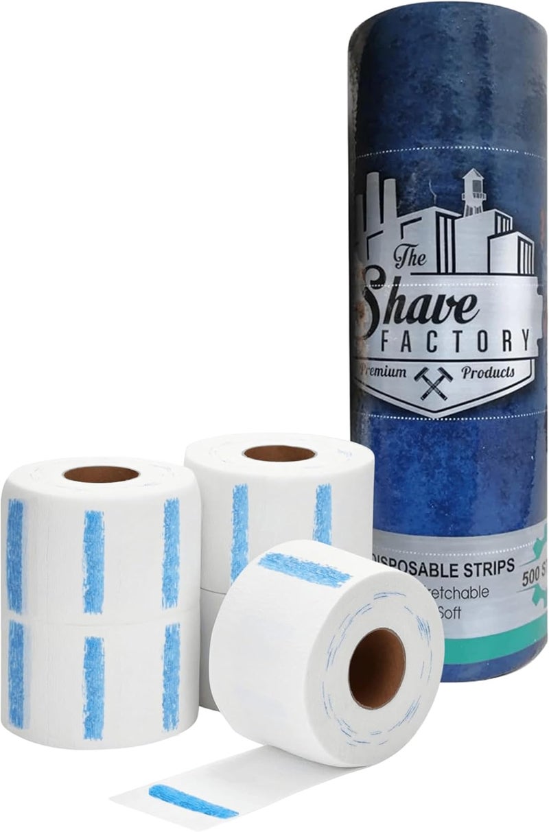 the shave factory Shaving Factory Barber Neck Strip - 500 Count - Image 1